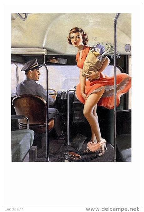 Pin Ups Of  ART FRAHM Postcard - (6) A Fare Loser, 1953  - Size 15x10 Cm.aprox. - Pin-Ups