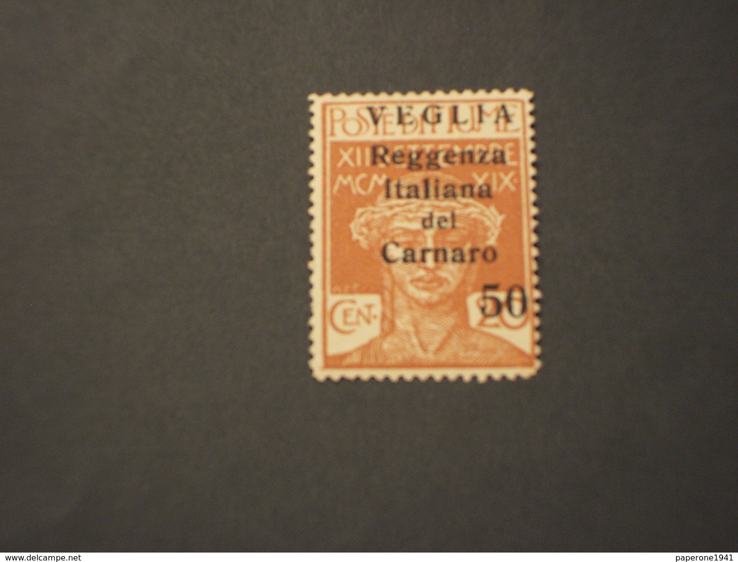 VEGLIA' - P.M. 1920 REGGENZA 50 Su 20 - NUOVO(++) - Arbe & Veglia