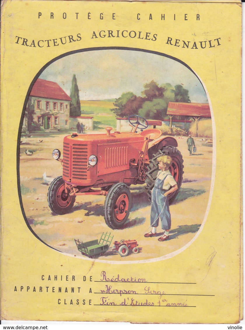 VP-GF.18-541 : PROTEGE-CAHIER TRACTEURS AGRICOLES RENAULT - Agriculture