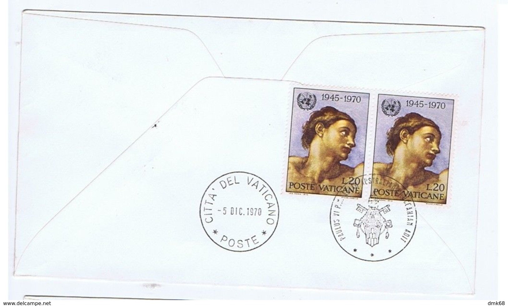 HONG KONG - FIRST DAY COVER - VISIT OF POPE PAUL VI - STAMPS - 1964 W - Altri & Non Classificati