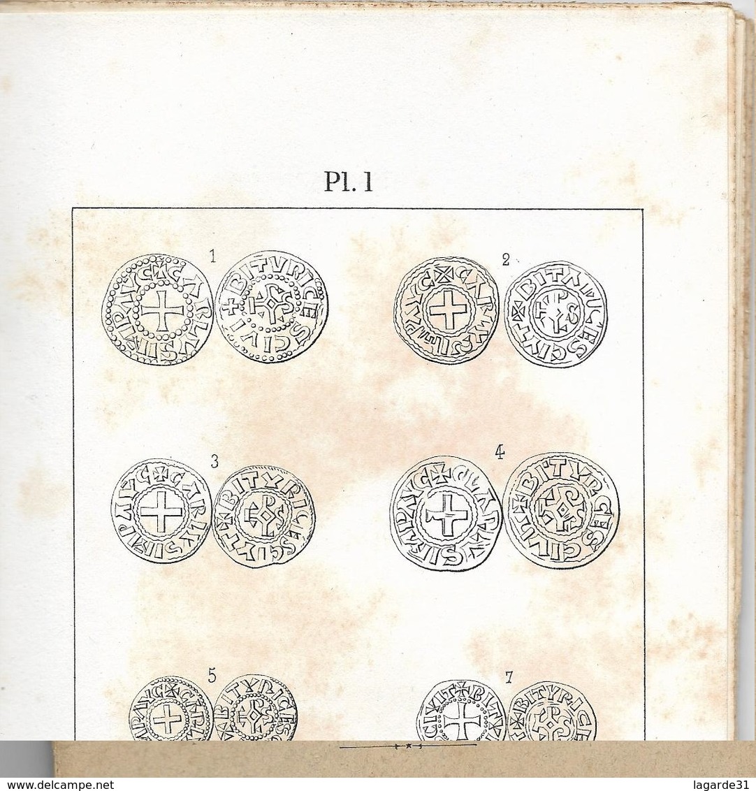 Études Sur La Numismatique Du Berry, Par M. D. Mater  Les Monnaies De Bourges Au X° Et XI° Siecles 1890 Rare - Livres & Logiciels