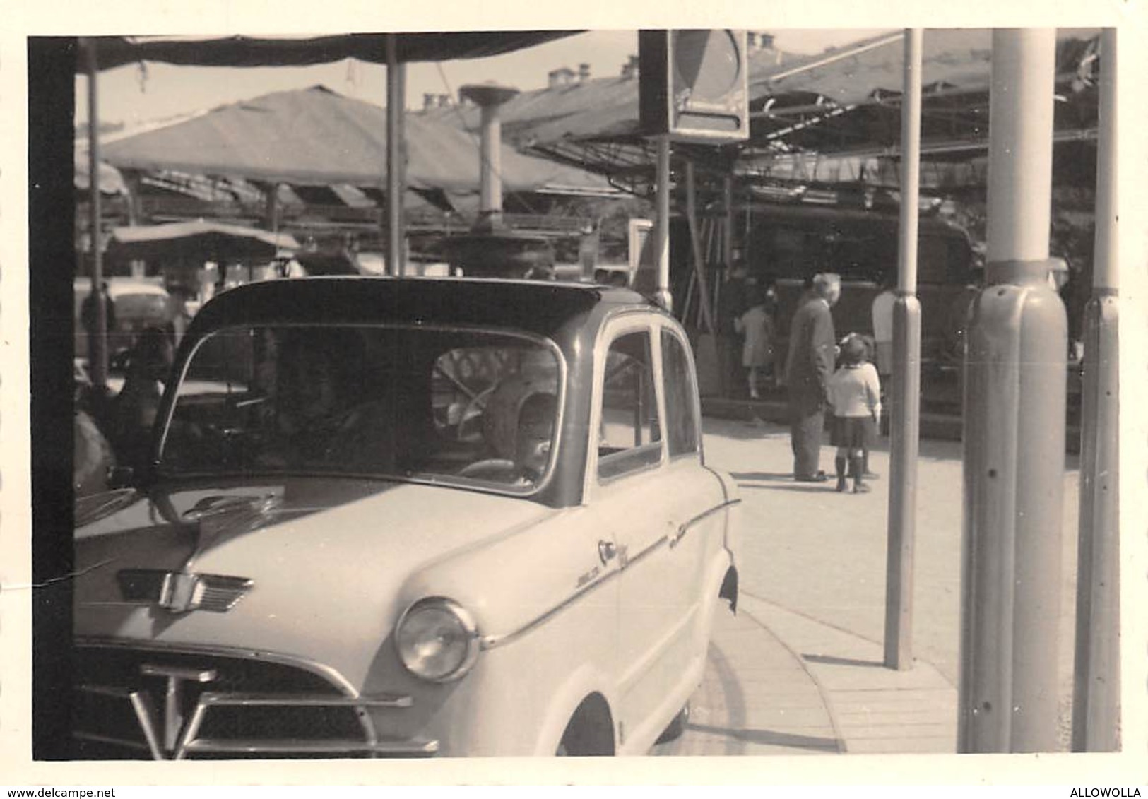 1232 " FIAT 1100 TV - MODELLINO DELLA GIOSTRA PER BAMBINI "  FOTO ORIG. - Automobili