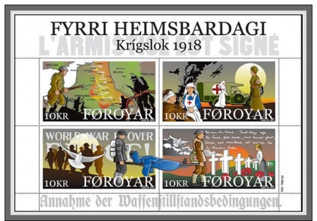 Z08 Faroe Islands 2018 End Of WW1 MNH ** Postfrisch - Féroé (Iles)