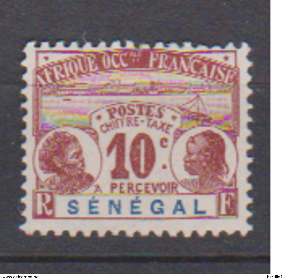 SENEGAL       N°  YVERT  :    TAXE  5    NEUF AVEC  CHARNIERES      ( Charn   029   ) - Timbres-taxe