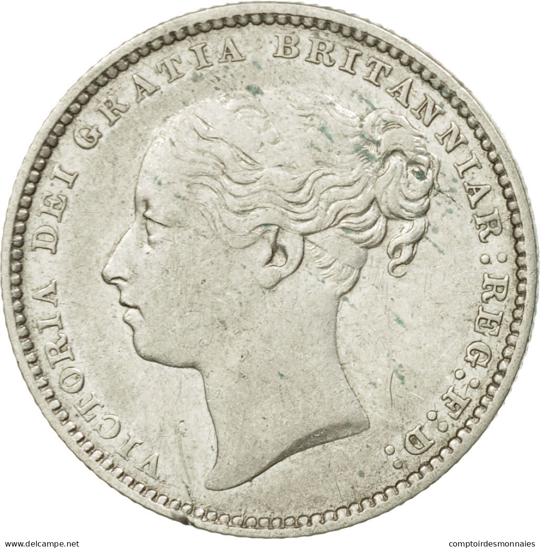 Monnaie, Grande-Bretagne, Victoria, Shilling, 1880, TTB, Argent, KM:734.4 - I. 1 Shilling
