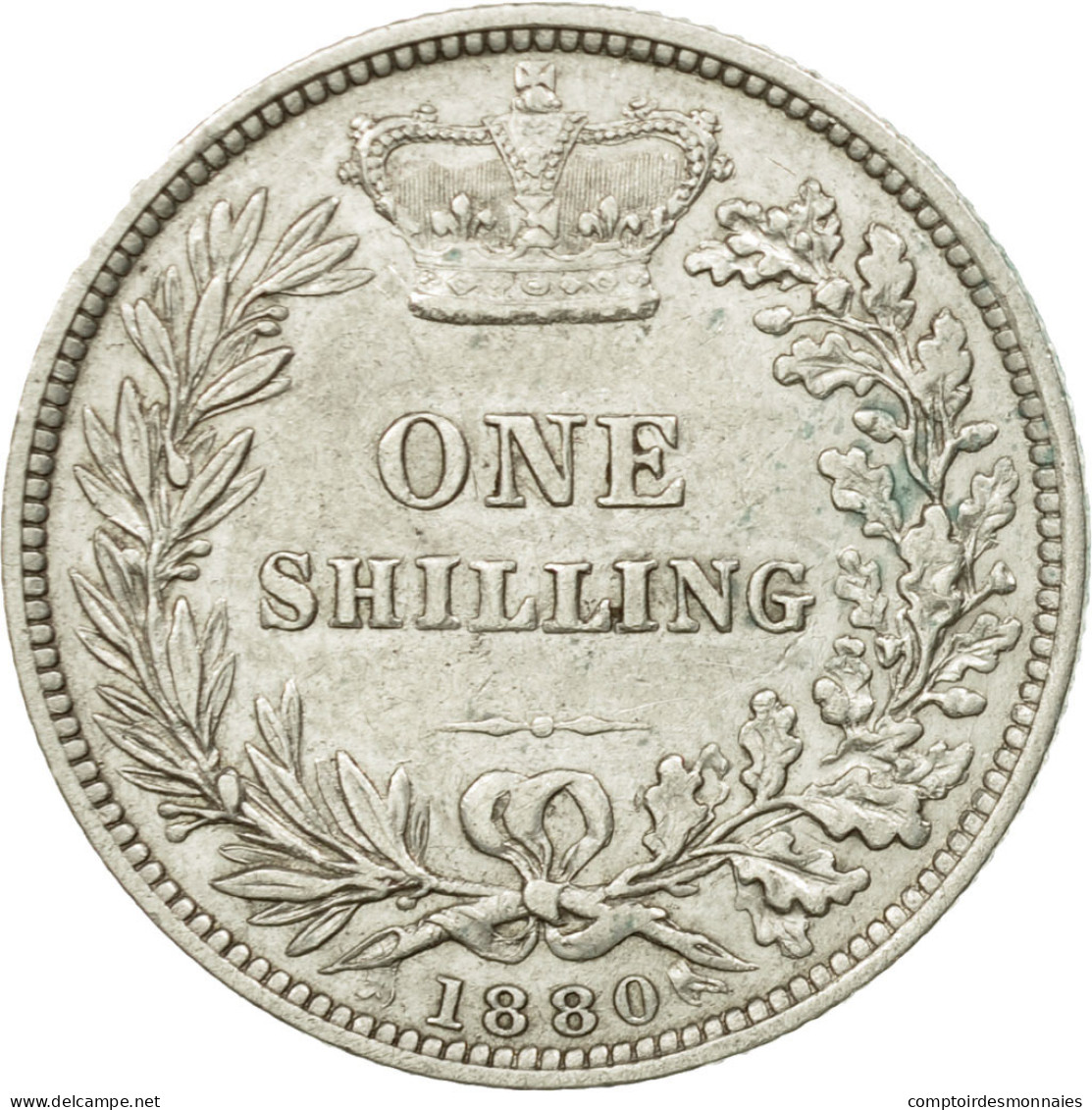 Monnaie, Grande-Bretagne, Victoria, Shilling, 1880, TTB, Argent, KM:734.4 - I. 1 Shilling