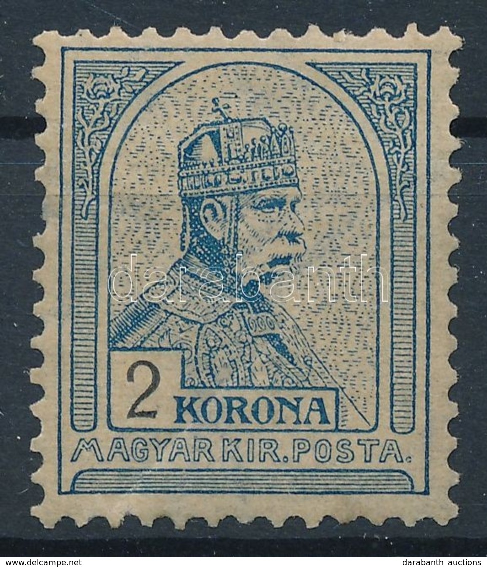 ** 1900 Turul 2K Csillag Vízjeles Postatiszta Bélyeg (360.000) (enyhe Ránc Vagy Törés, Elöl Alig Látható Folt / Crease,  - Otros & Sin Clasificación