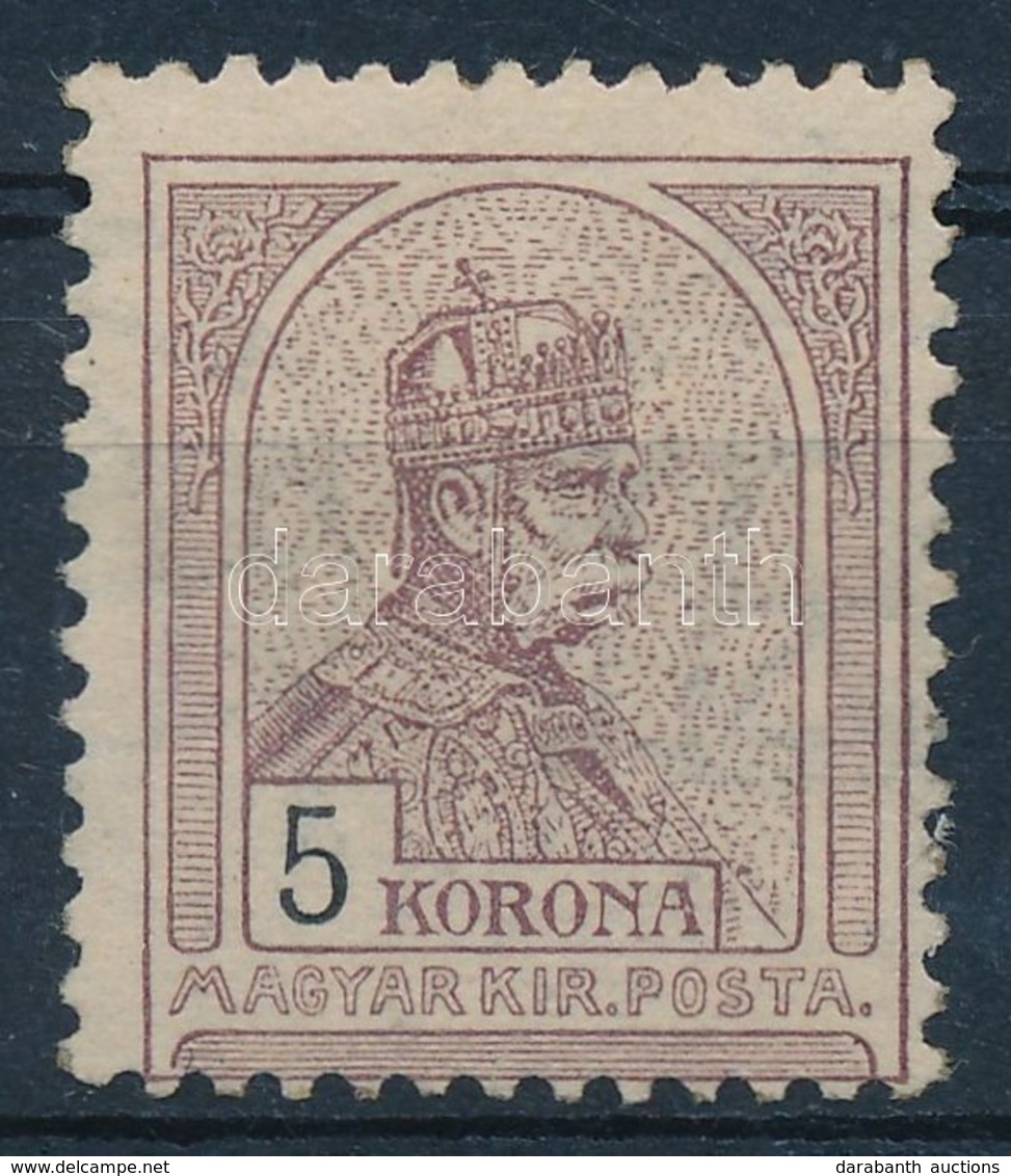 ** 1904 Turul 5K (110.000) (pici Gumihiba / Gum Disturbance) - Altri & Non Classificati