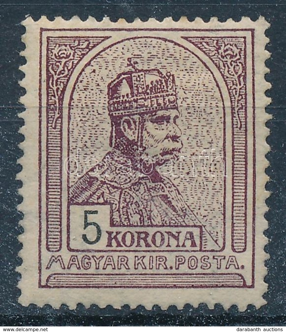 ** 1909 Turul 5K (54.000) (ráncok / Creases) - Autres & Non Classés