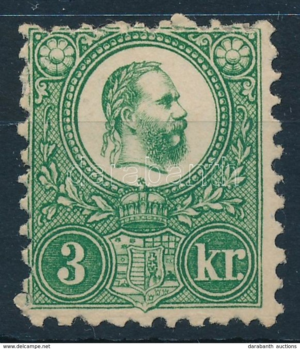 O 1871 Réznyomat 3kr (27.500) (betapadás / Gum Disturbance) - Altri & Non Classificati