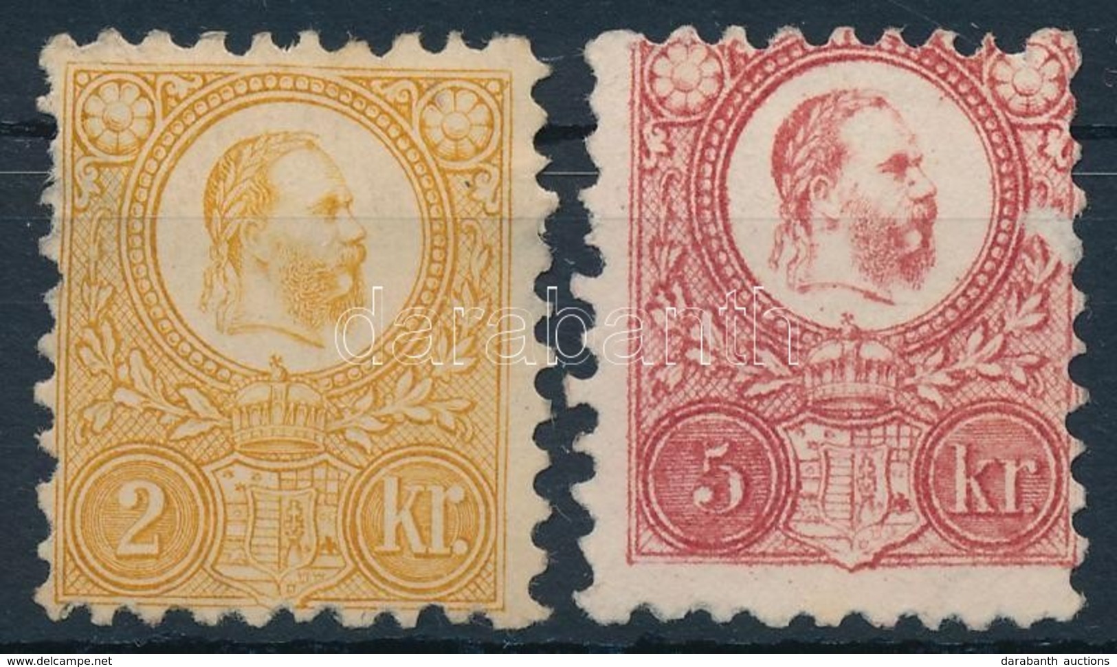 (*) 1871 Réznyomat 2kr + 5kr (apró Hibák) - Sonstige & Ohne Zuordnung