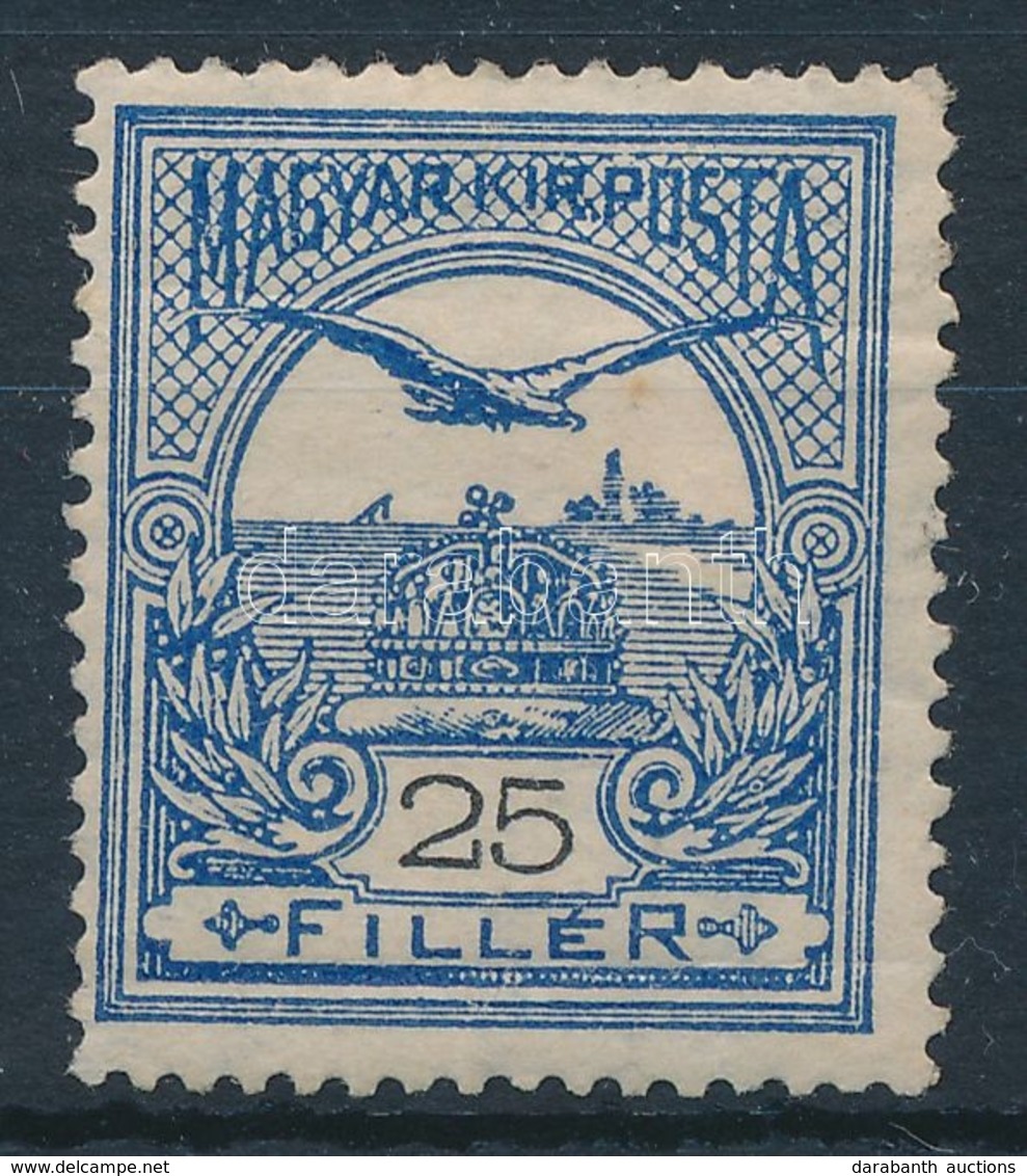 * 1908 Turul 25f   (18.000) (törés, Saroktörés / Folded) - Sonstige & Ohne Zuordnung