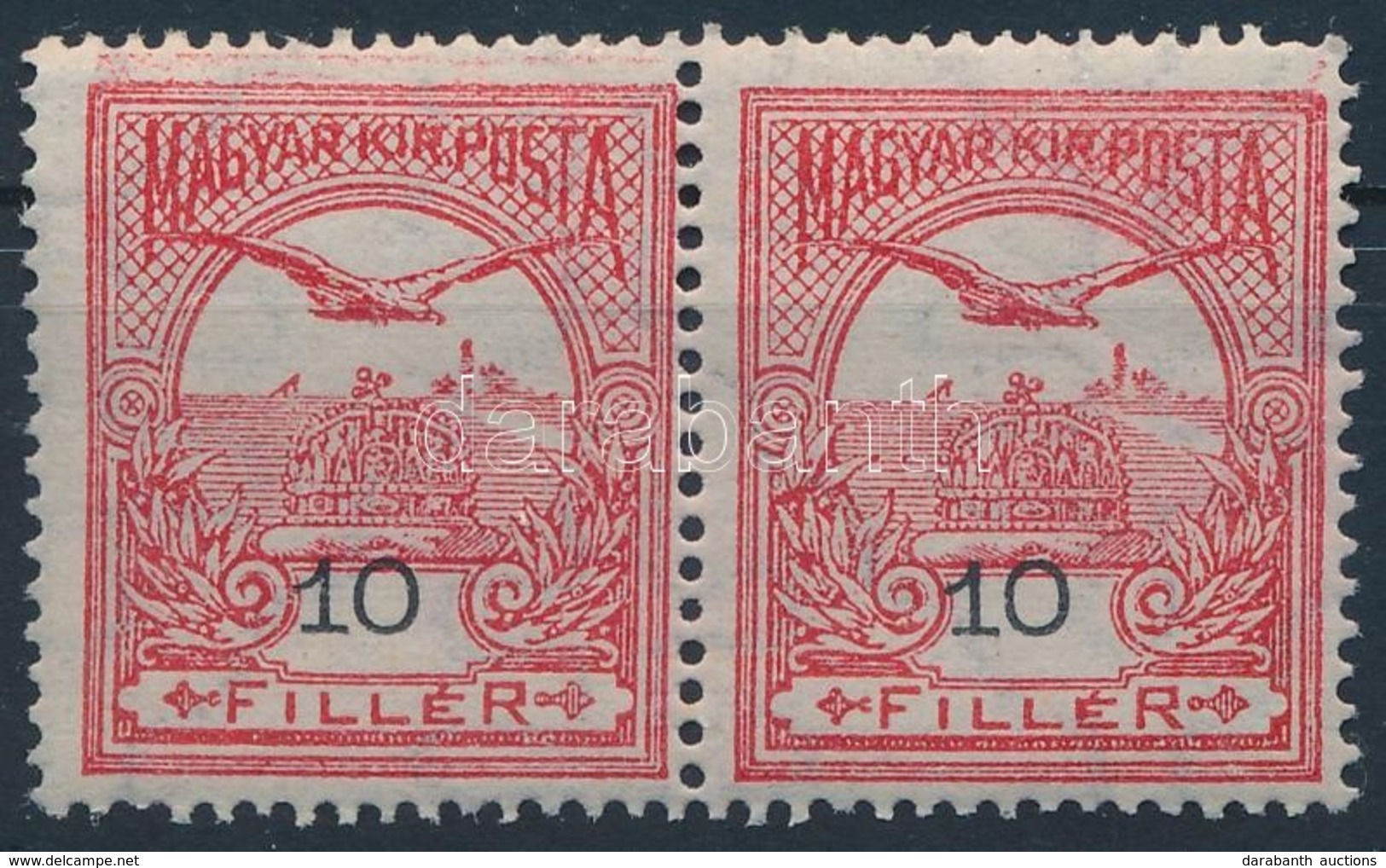 ** 1913 Turul 10f Pár A Keretbe Csúszott értékszámokkal - Altri & Non Classificati