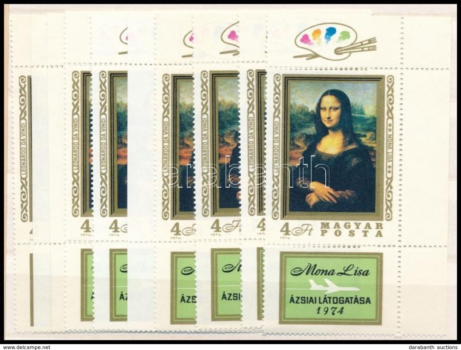 ** 1974 Mona Lisa 20 Db Szelvényes Bélyeg (24.000) - Altri & Non Classificati