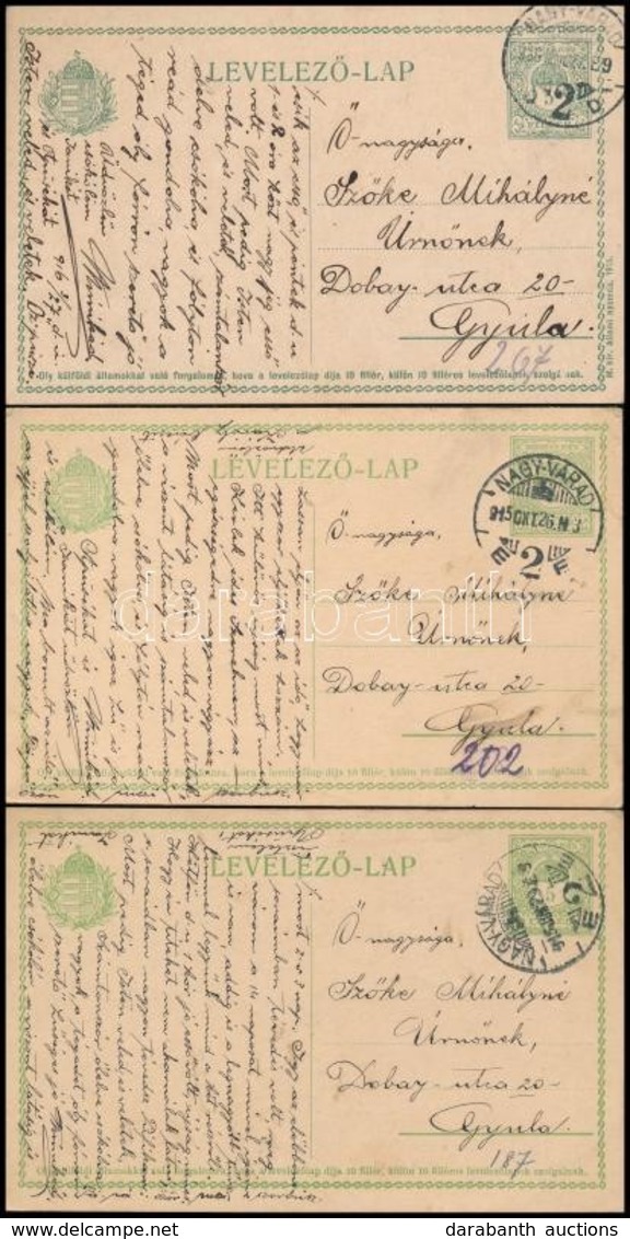 28 Db Futott Díjjegyes Levelezőlap Az 1910-es évekből - Usati