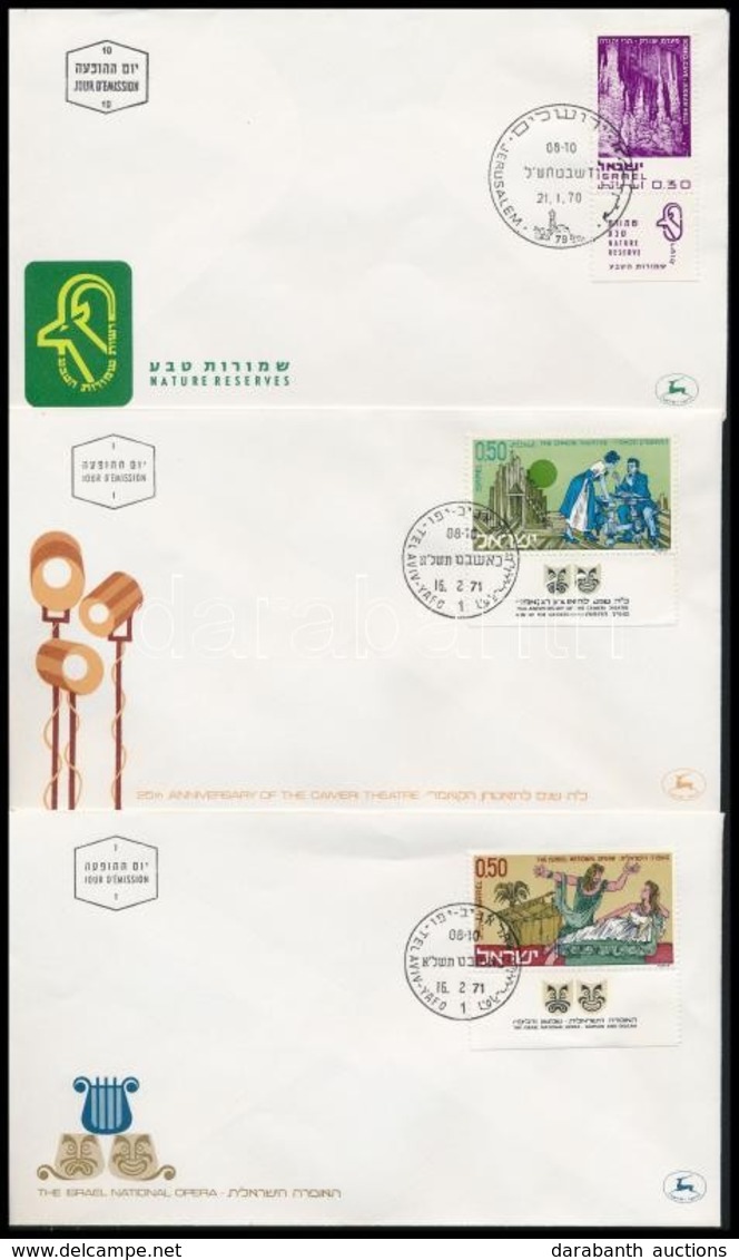 Izrael 1970-1978 11 Db Klf Tabos FDC - Altri & Non Classificati