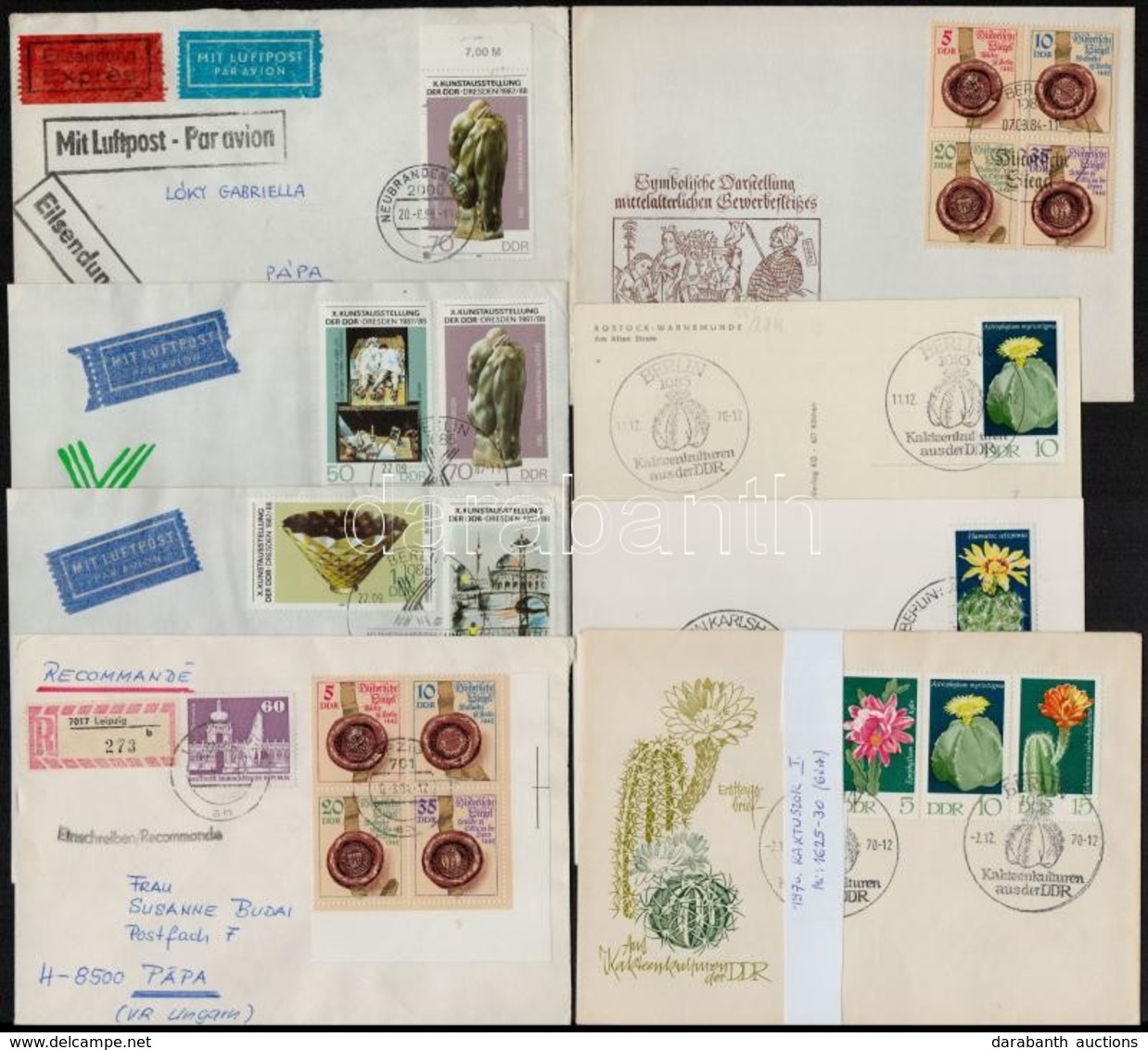 ** O NDK 1970-1987 Sorok FDC-ken, CM-en, Futott Küldeményeken - Otros & Sin Clasificación