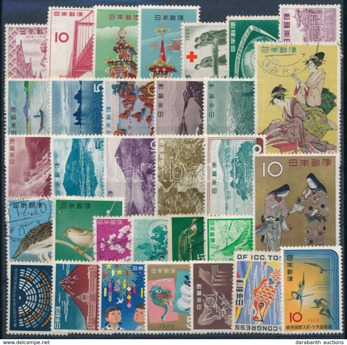 ** O Japán 1955-1964 32 Db Bélyeg + 1 Db Futott FDC - Sonstige & Ohne Zuordnung