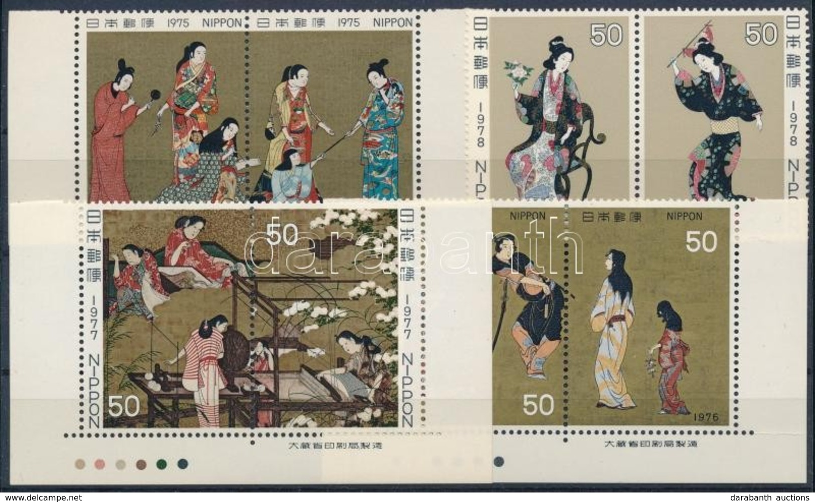 ** O Japán 1969-1978 39 Db Bélyeg, Közte 8 Db Sor - Otros & Sin Clasificación