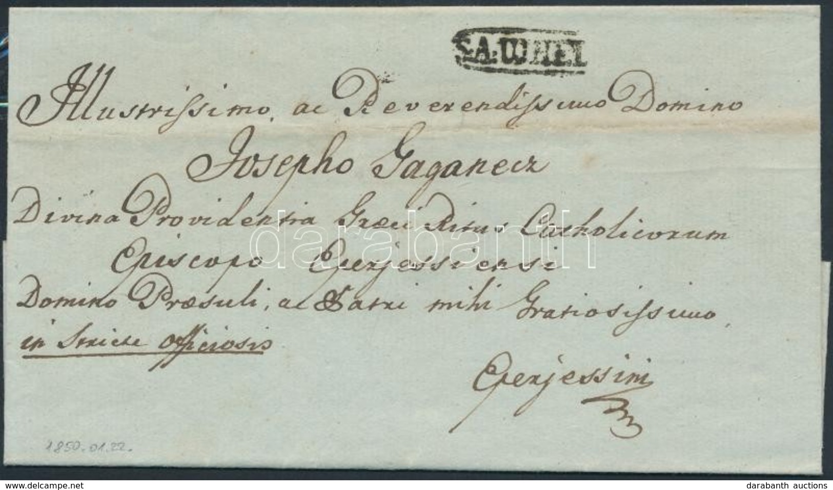 1850 Ex Offo 'S.A.UJHEL(Y)' - Eperjes - Altri & Non Classificati