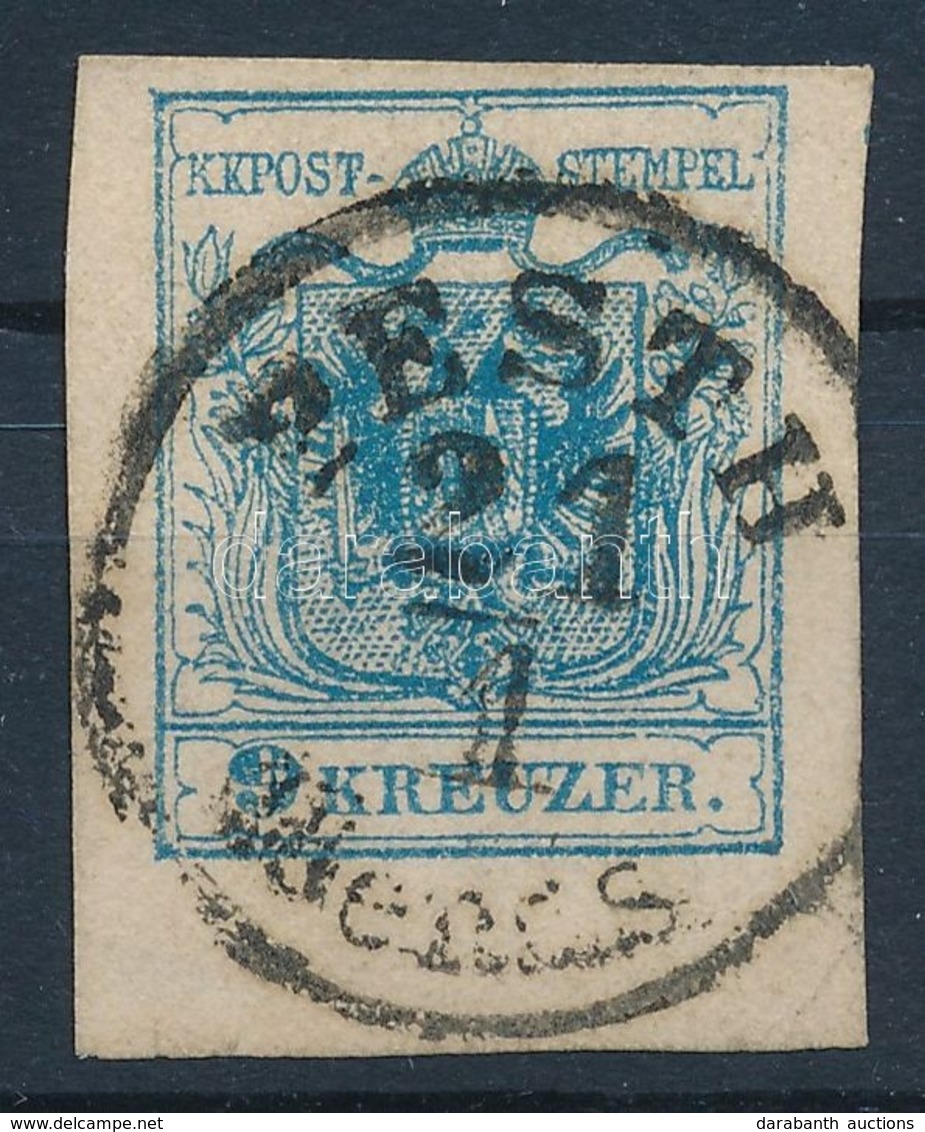 O 1850 9kr MP III. 5-5,5 Mm-es ívszéllel 'PESTH' Certificate: Babor - Sonstige & Ohne Zuordnung