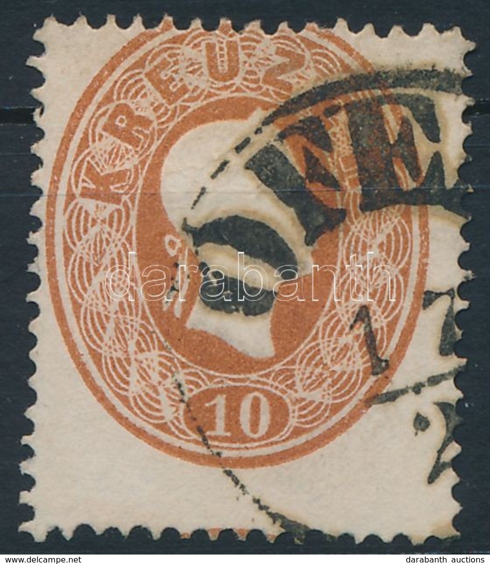 O 1861 10kr Képbe Fogazva ,,OFE(N)' - Sonstige & Ohne Zuordnung