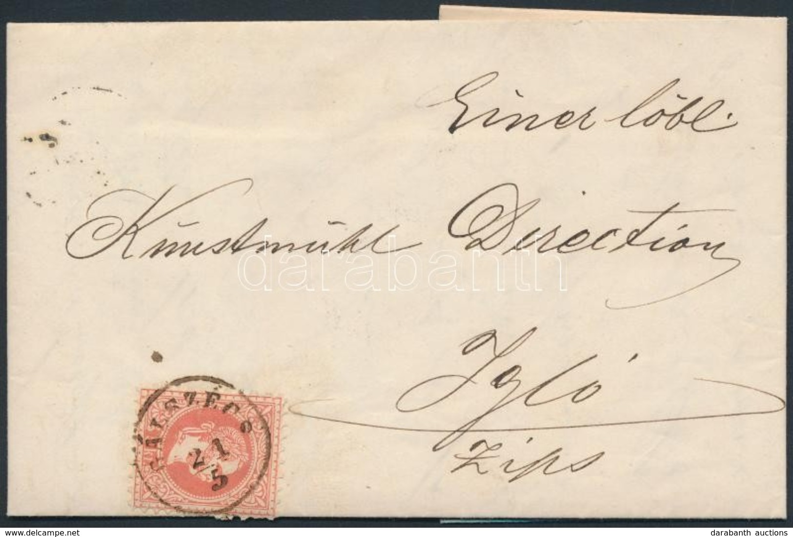 1869 5kr Levélen / On Cover 'GÁLSZÉCS' - 'KASSA' - 'IGLÓ' - Otros & Sin Clasificación