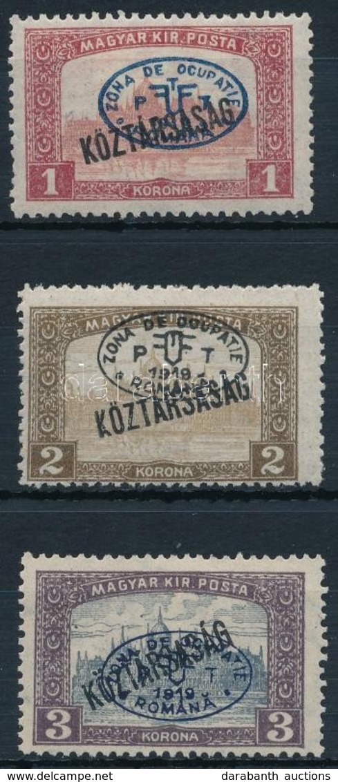 ** * Debrecen I. 1919 3 Klf Parlament/Köztársaság Bélyeg Garancia Nélkül (**47.500) - Otros & Sin Clasificación