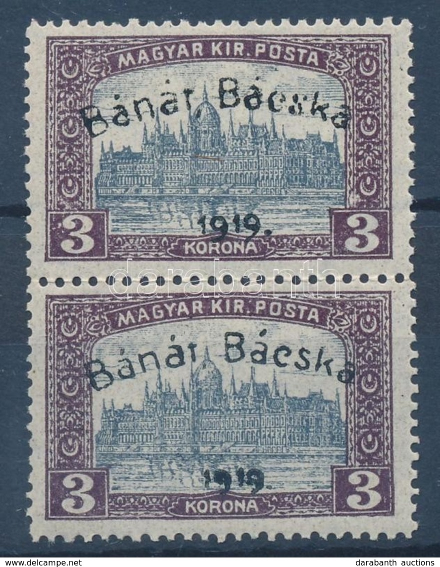 ** Bánát-Bácska 1919 Parlament 3K Pár Garancia Nélkül (**40.000) - Otros & Sin Clasificación