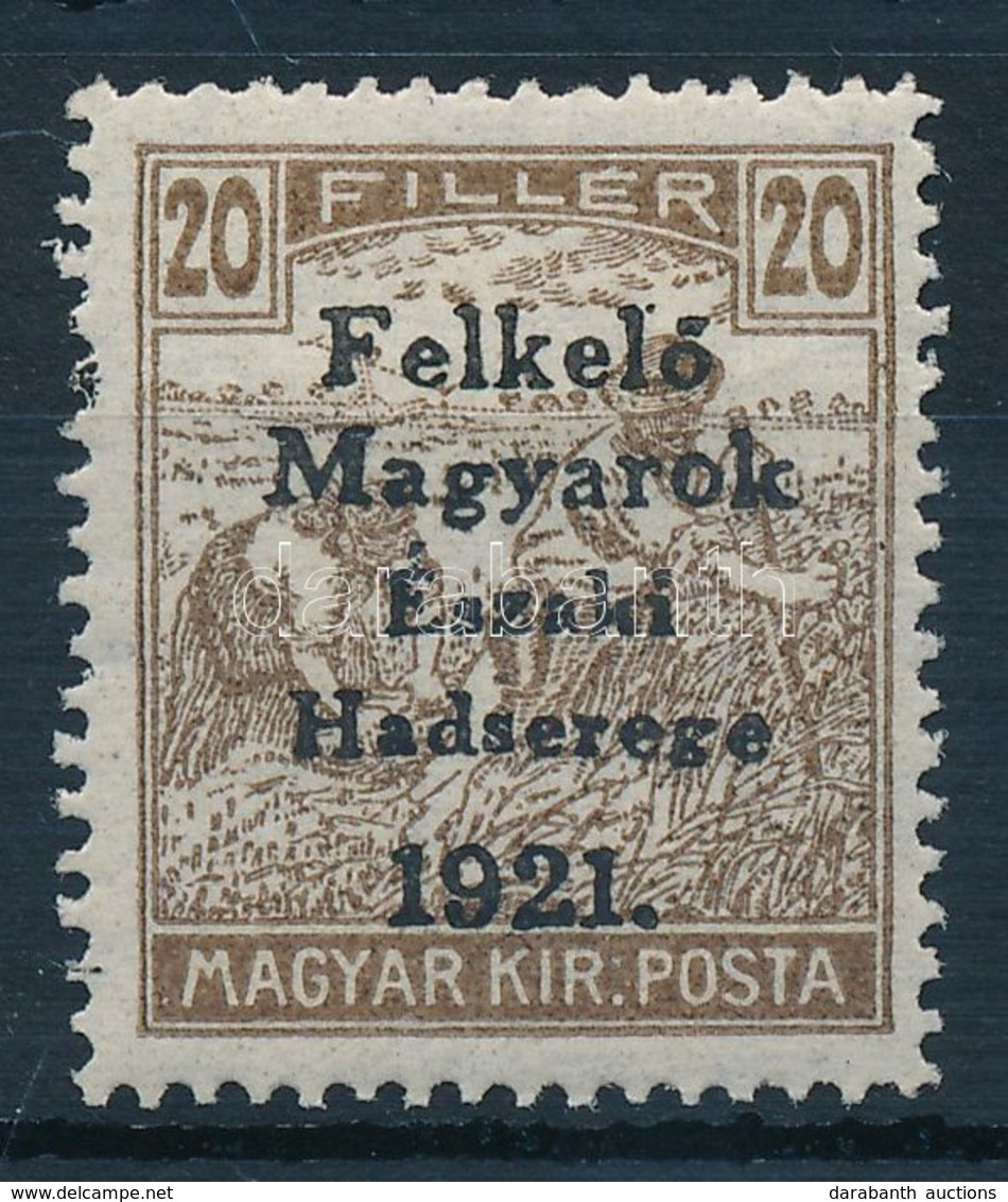 * Nyugat-Magyarország V. 1921 Arató 20f Garancia Nélkül (12.500) - Otros & Sin Clasificación