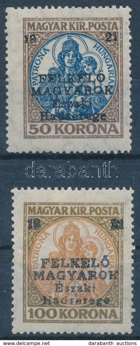 ** * Nyugat-Magyarország V. 1921 Koronás Madonna 50K + 100K Garancia Nélkül / No Guarantee - Otros & Sin Clasificación