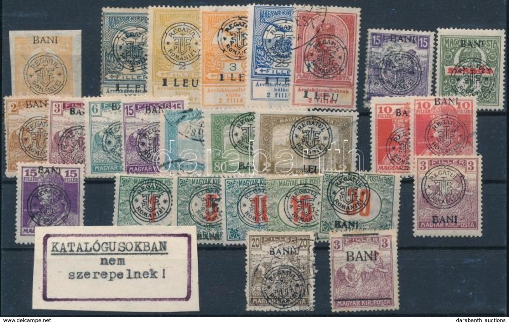 ** * O Kolozsvár 1919 26 Db Bélyeg, Közte Elcsúszott értékjelzés, Nem Katalogizált értékek, Garancia Nélkül / No Guarant - Otros & Sin Clasificación