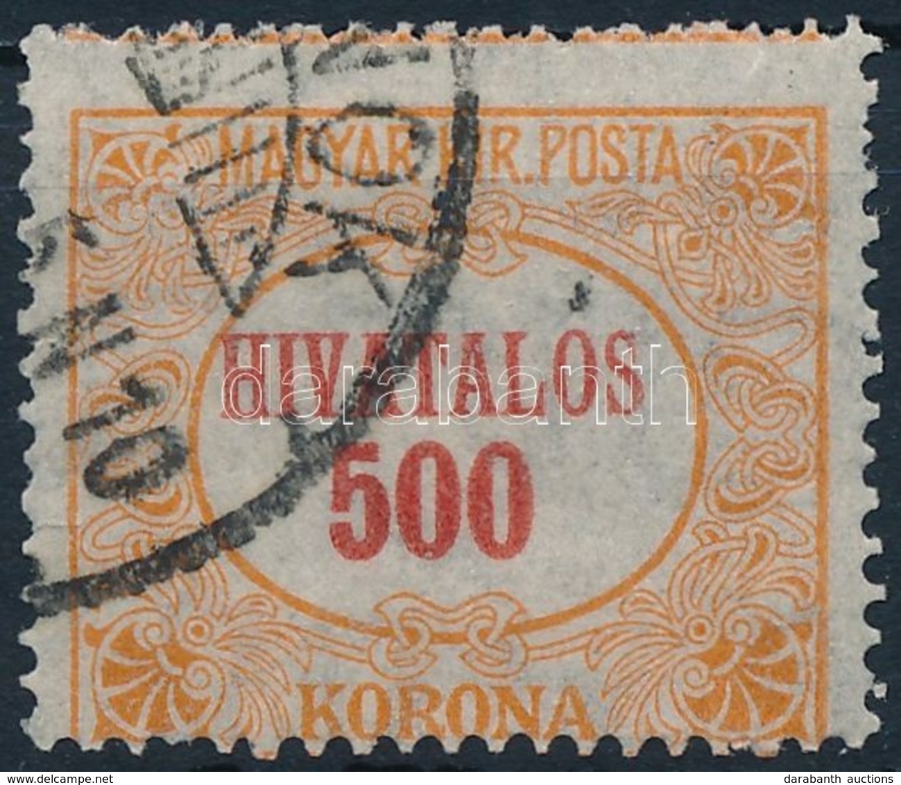 O 1921 Hivatalos 500K Képbe Fogazva - Sonstige & Ohne Zuordnung