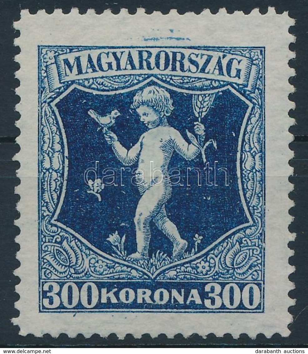 (*) 1923 Jótékonyság 300K, Festékcsík Felül, Folt Az értékjelzés Alatt - Otros & Sin Clasificación