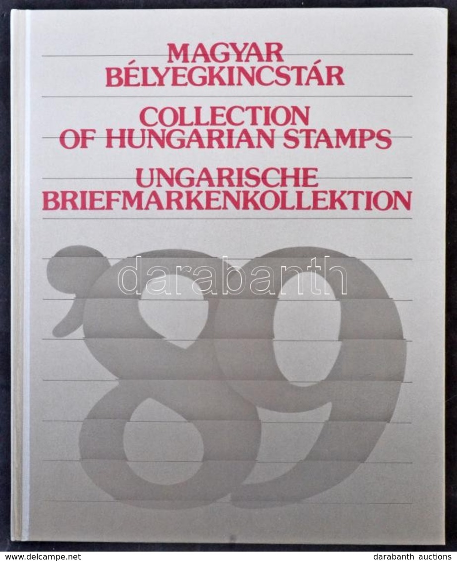 ** 1989 Bélyegkincstár, Benne Sárga Feliratos Blokk Fekete Sorszámmal - Otros & Sin Clasificación
