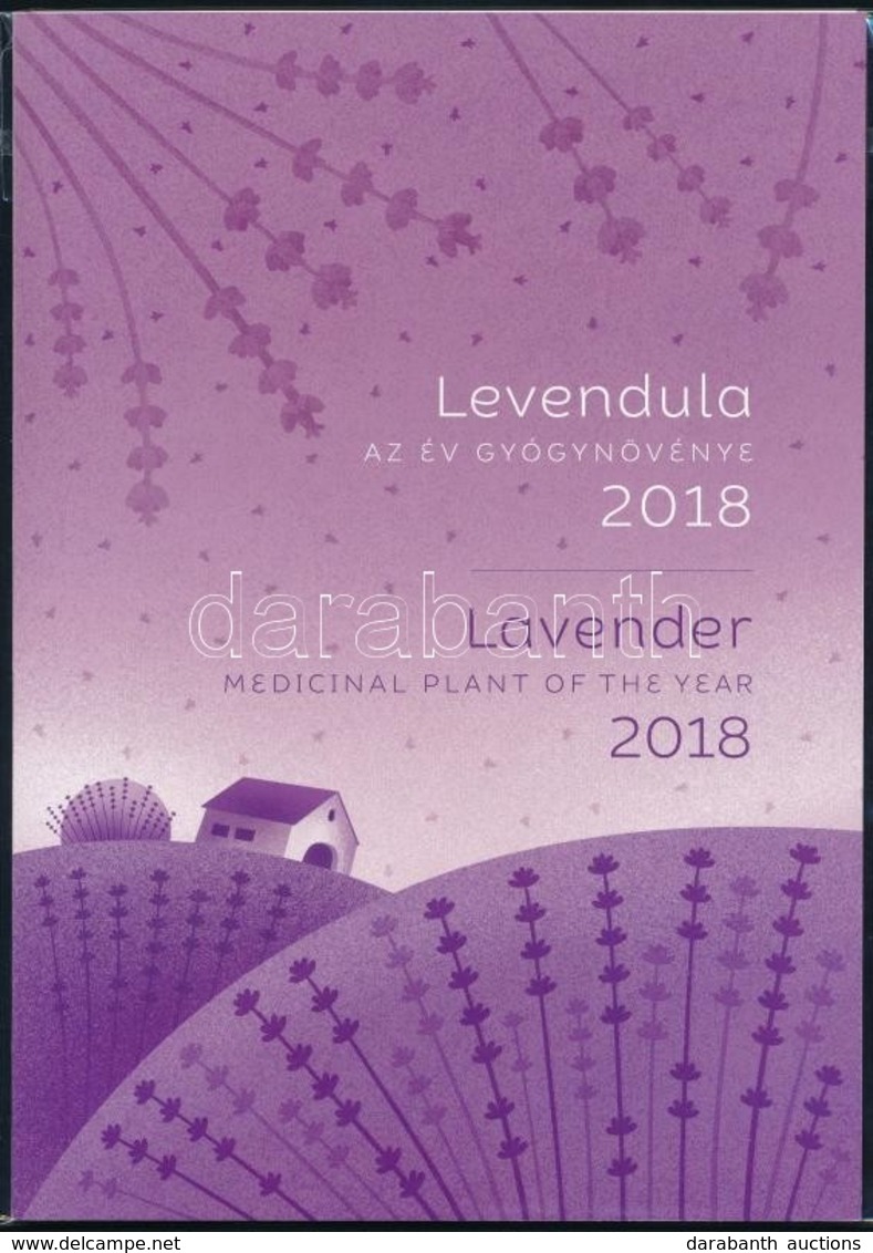 ** 2018 Levendula, Az év Gyógynövénye Szett Limitált Példányszám. 5 Db Blokk Fekete, Piros, Zöld Sorszámmal + Illatos Vá - Sonstige & Ohne Zuordnung