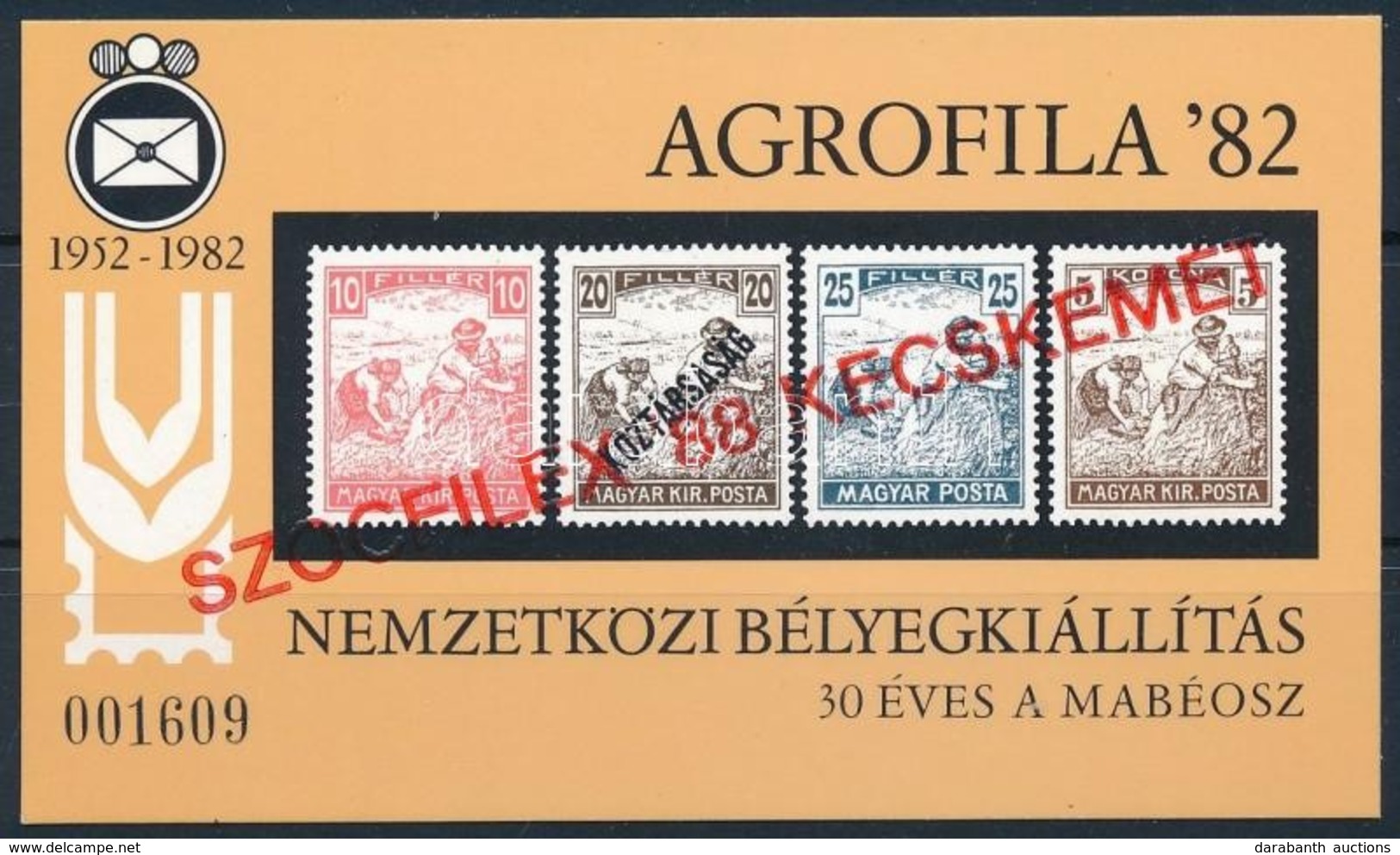 ** 1988 SZOCFILEX Felülnyomással AJÁNDÉK Emlékív (6.000) - Altri & Non Classificati