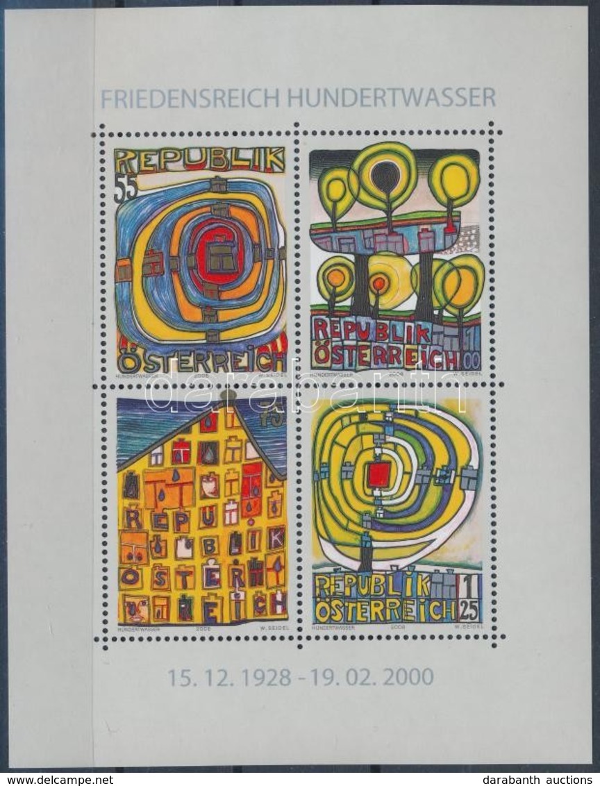 ** 2008 Hundertwasser Festmény Blokk Mi 47 - Sonstige & Ohne Zuordnung