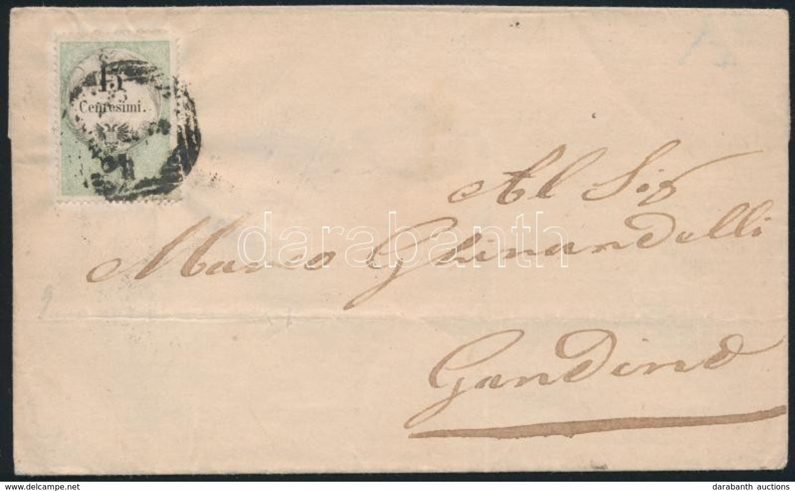 1856 Levél Okmánybélyeggel, érkezési Bélyegzéssel / Cover With Fiscal Stamp, With Arrival Postmark - Otros & Sin Clasificación