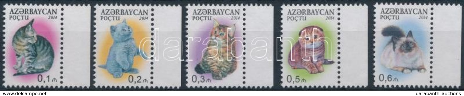 ** 2014 Macskák ívszéli Sor Mi 1043-1047 - Altri & Non Classificati