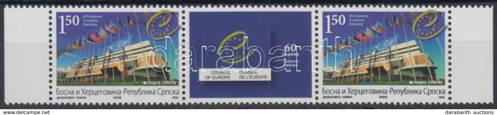 ** 2009 50 éves Az  Europa CEPT ívszéli ívközéprészes Hármascsík Mi 457 - Sonstige & Ohne Zuordnung