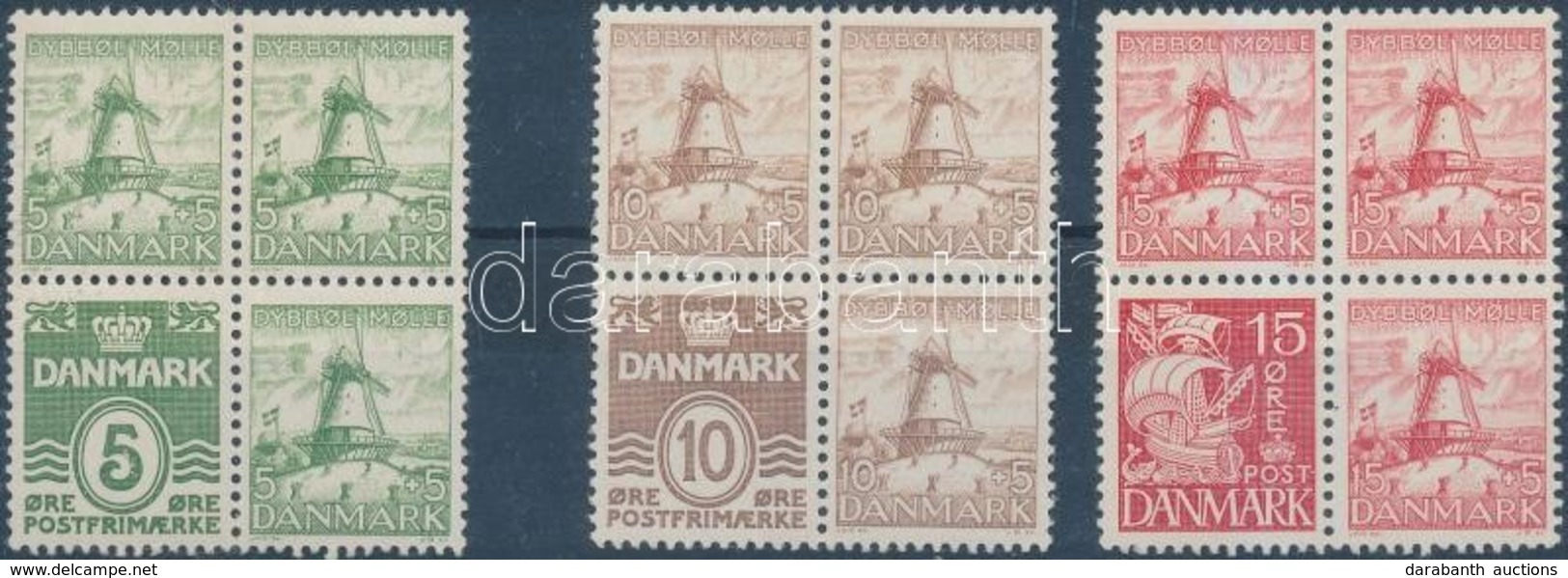 ** * 1937 Dybbol Malom Bélyegfüzetlap Sor Mi H-Bl. 10-12 (234-236) - Altri & Non Classificati