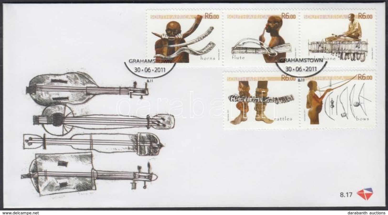 2011 Népi Hangszerek 5é FDC - Otros & Sin Clasificación