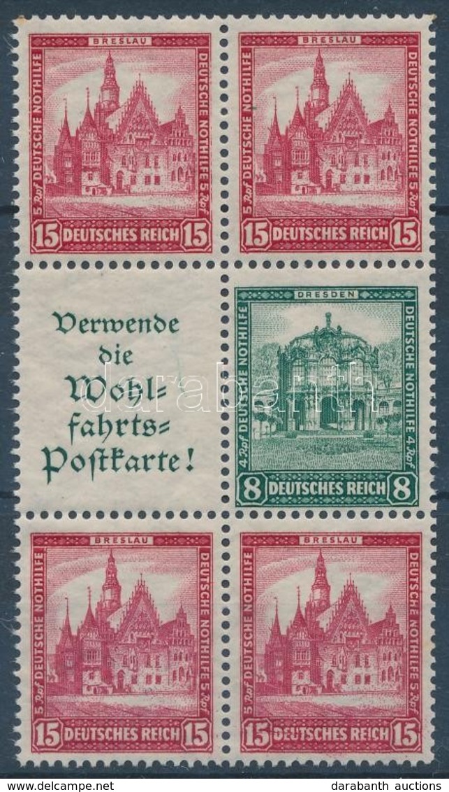 ** 1930 Nothilfe Füzetösszefüggés Hatostömb Mi S91+S99 - Altri & Non Classificati