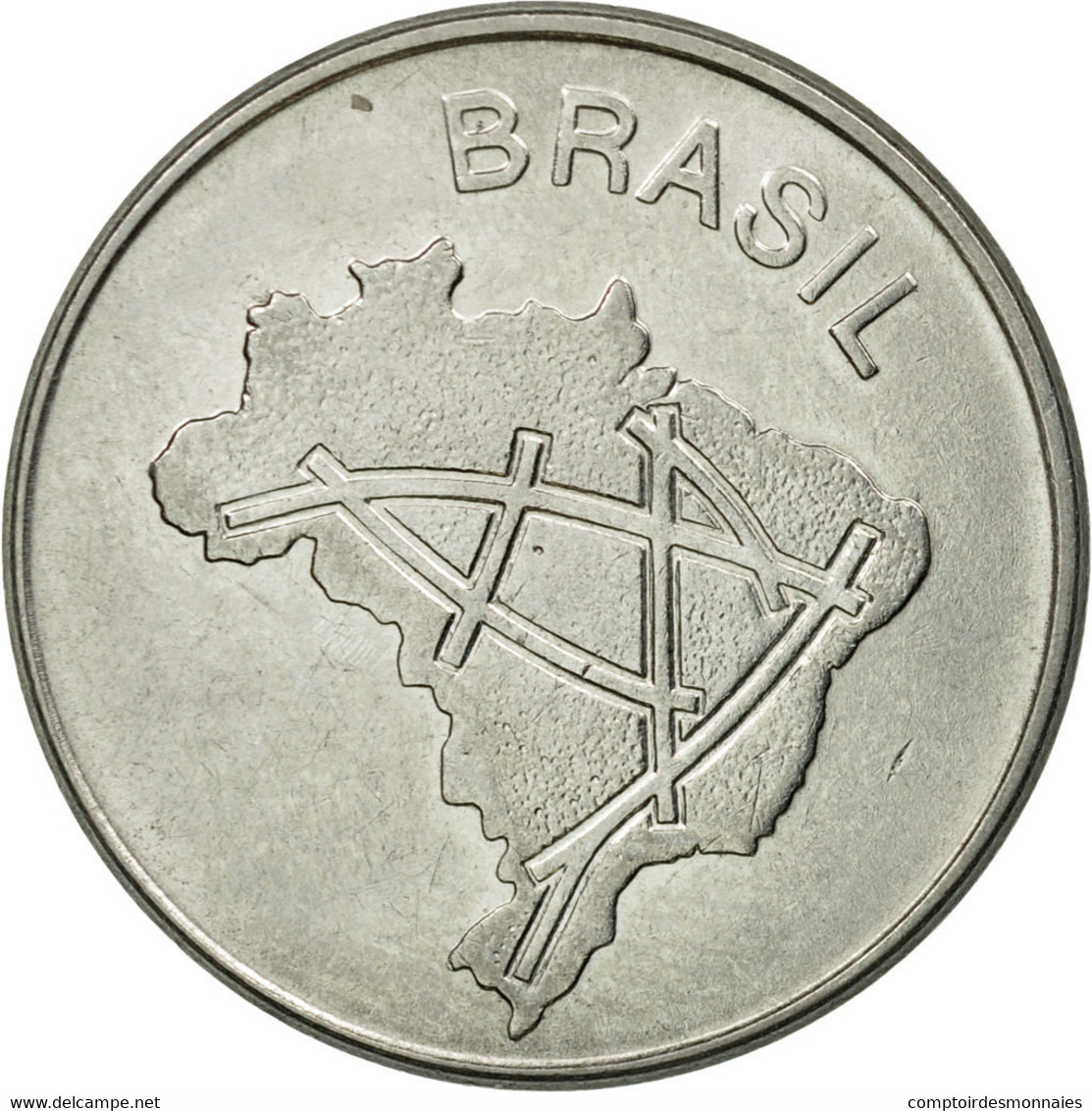 Monnaie, Brésil, 10 Cruzeiros, 1981, TTB, Stainless Steel, KM:592.1 - Brésil