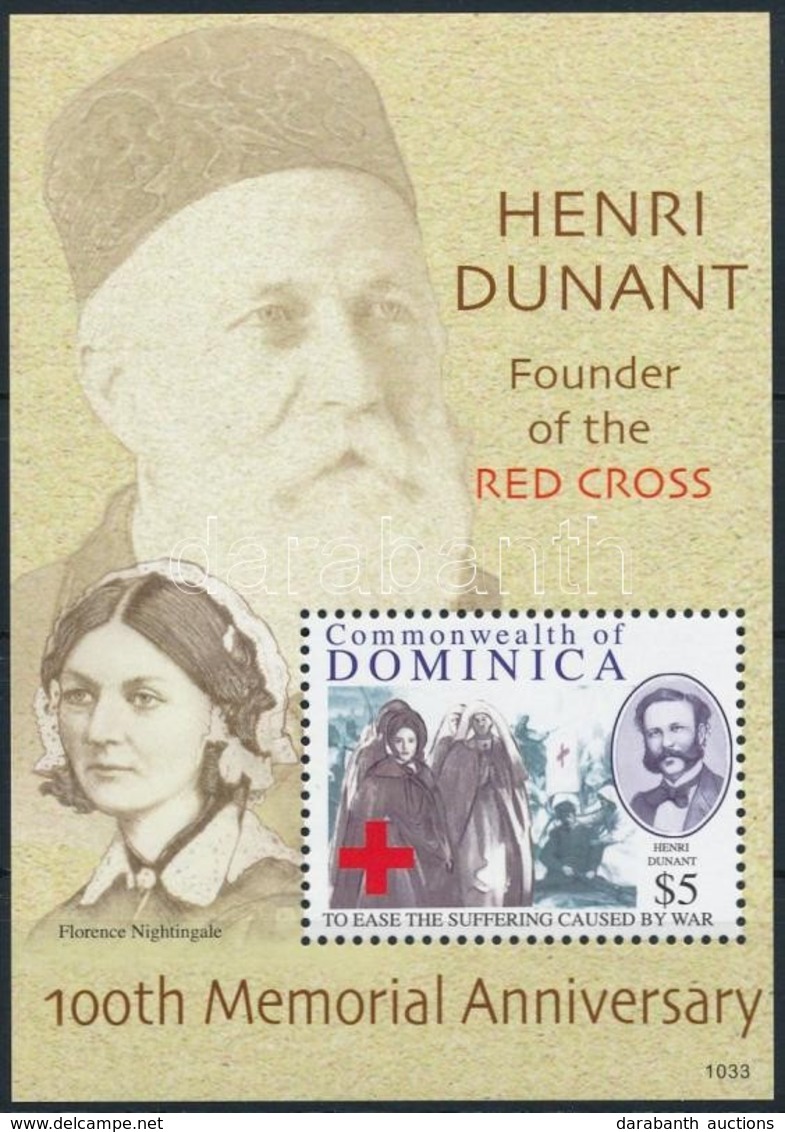 ** 2010 Henri Dunant Halálának 100. évfordulója Blokk Mi 550 - Altri & Non Classificati