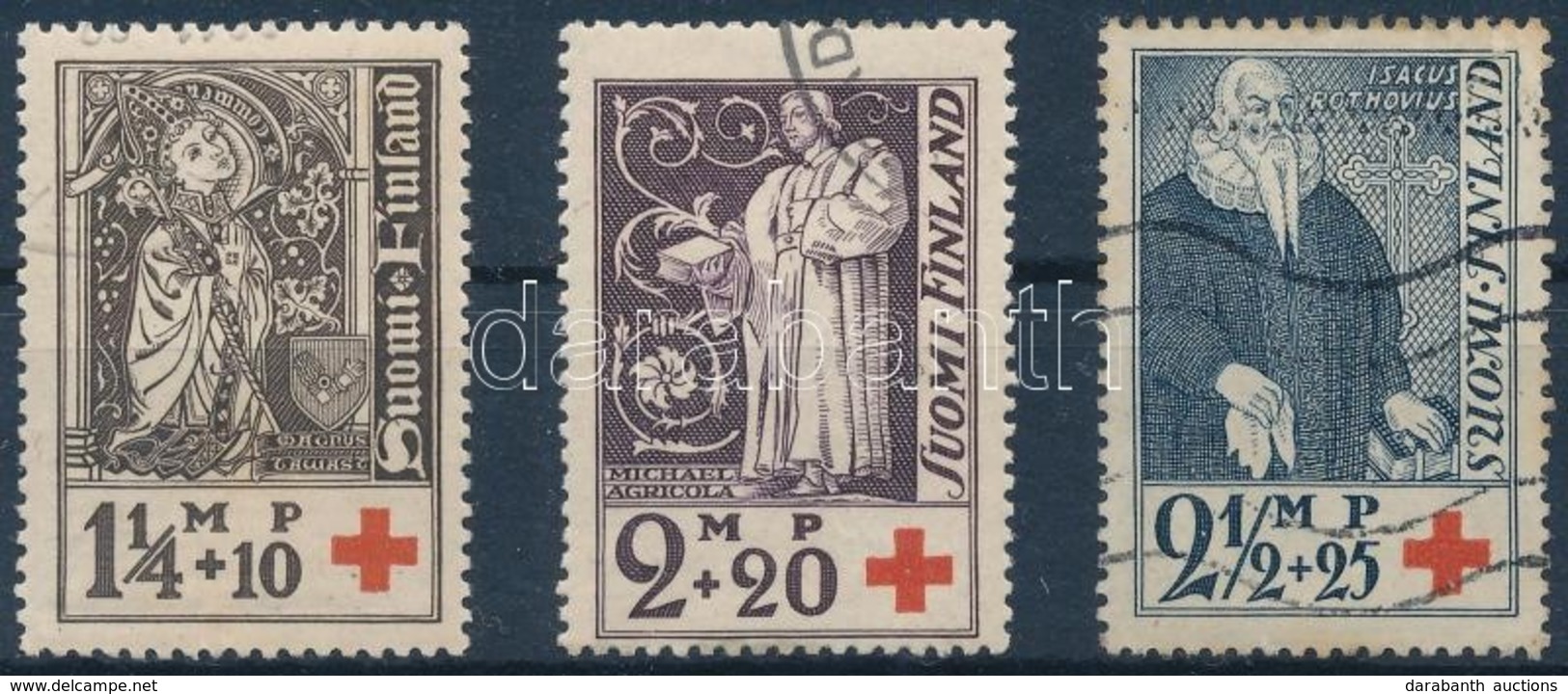 O 1933 Vöröskereszt Sor Mi 181-183 - Sonstige & Ohne Zuordnung
