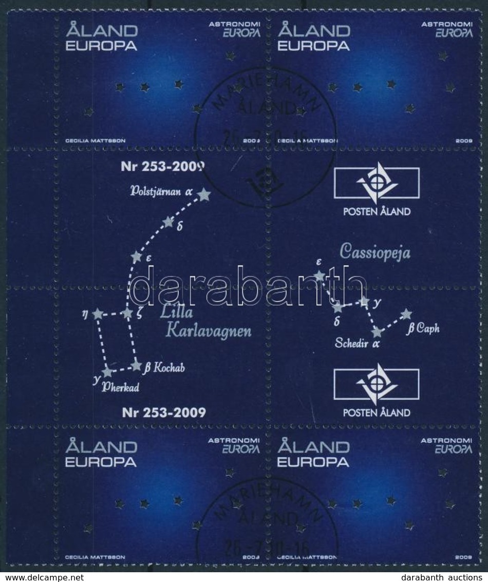 O 2009 Europa CEPT: Csillagászat ívszéli ívközéprészes Négyestömb Mi 310 - Otros & Sin Clasificación