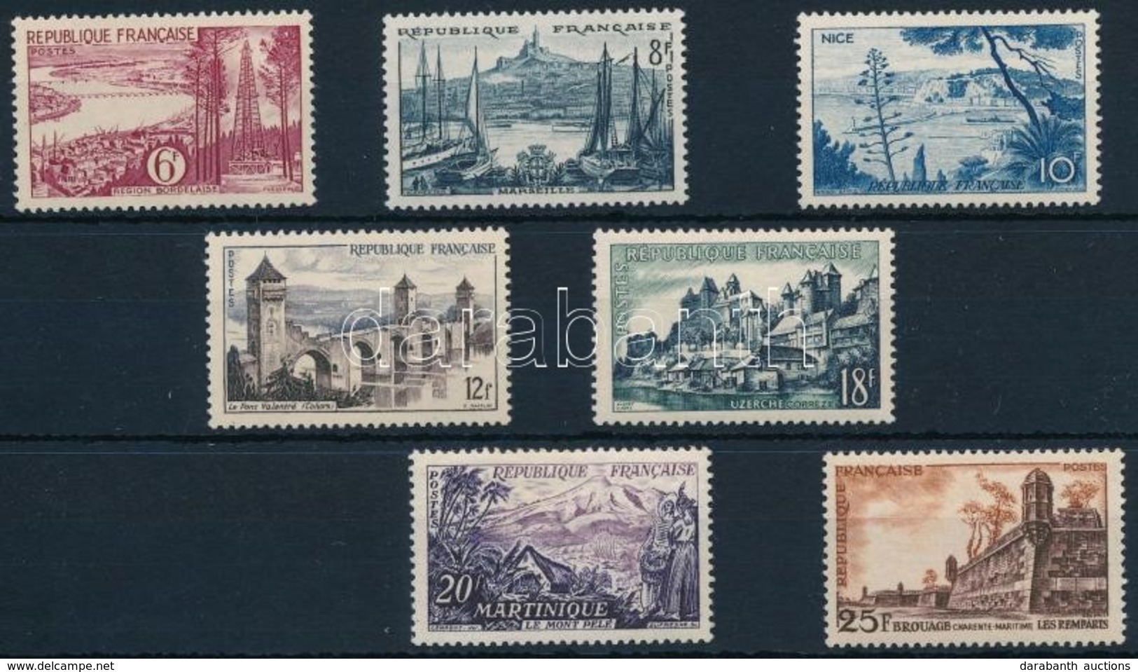 ** 1955 Forgalmi Sor,
Definitive
Mi 1064-1070 - Altri & Non Classificati