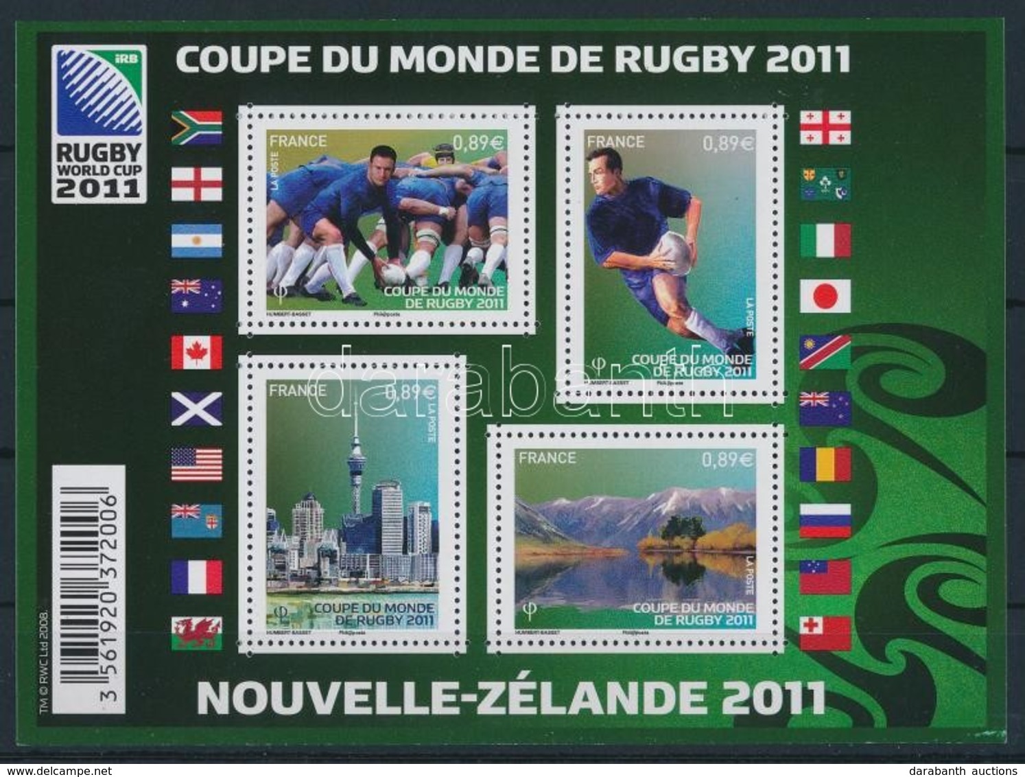 ** 2011 Rugby VB. - Sport Blokk Mi 154 - Sonstige & Ohne Zuordnung